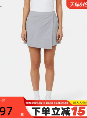 NIKE耐克女短裙夏季运动短裤防走光A字半身裙灰色裙裤IR1649-043