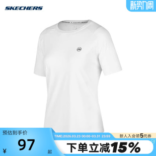 P224W061 针织衫 0019 上衣女子短袖 SKECHERS斯凯奇夏新款