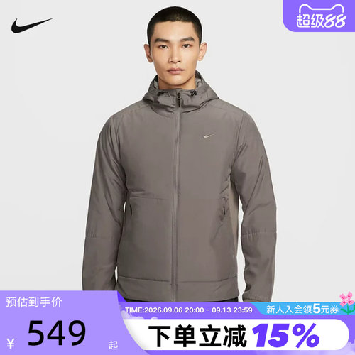 Nike耐克棉服男冬新款THERMA-FIT保暖连帽棉衣夹克外套FB7545-289