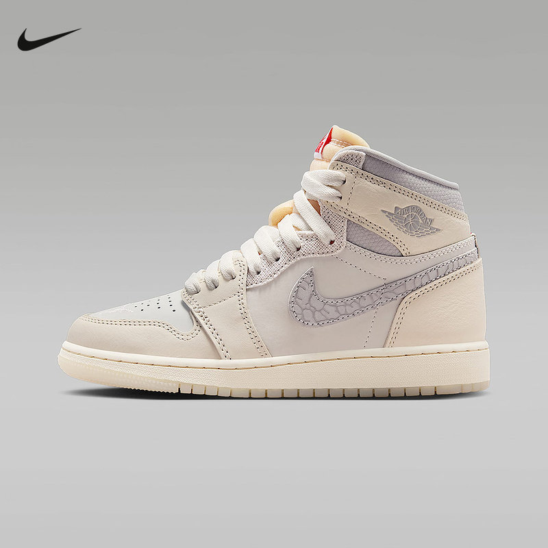 JORDAN耐克女鞋复刻休闲鞋AJ1板鞋大童中帮复古运动鞋IH4281-100,运动鞋new,童鞋/青少年鞋,淘宝优惠券,粉丝福利购,淘宝优惠卷