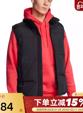 【曾舜晞同款】安德玛UA Limitless男子休闲羽绒马甲1384642-001