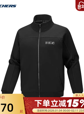 SKECHERS斯凯奇冬男子运动休闲立领舒适梭织外套 P425M072/0018