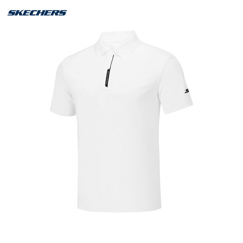 Skechers斯凯奇26夏季男士凉感针织运动短袖休闲POLO衫 P226M091
