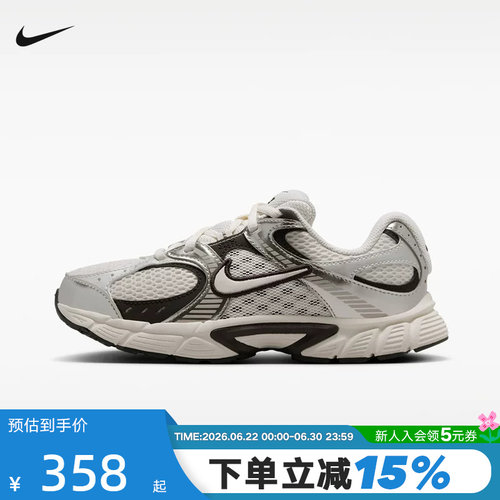 NIKE耐克女鞋大童鞋V5 RNR网面运动鞋复古老爹鞋跑步鞋HQ6411-005