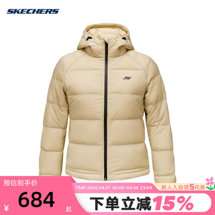 Skechers斯凯奇冬女士轻盈舒适梭织羽绒服外套 02FX P424W229