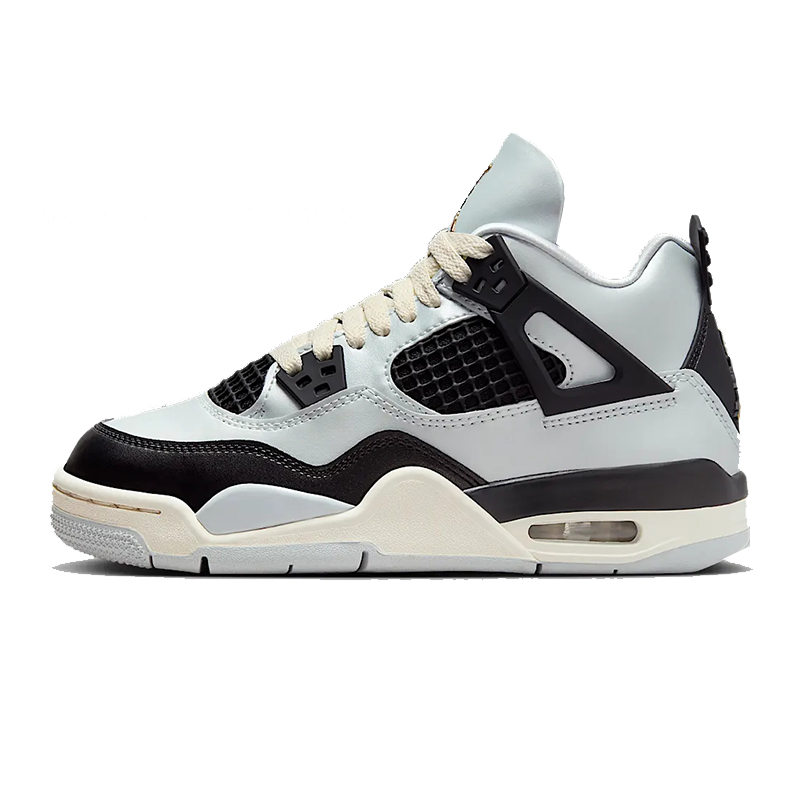 耐克女鞋Air Jordan 4 AJ4 新丝绸 白月光 中帮篮球鞋FZ8585-070