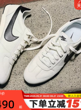 NIKE耐克女鞋薄底复古跑鞋SPRINT SISTER黑白色运动鞋IB7102-100