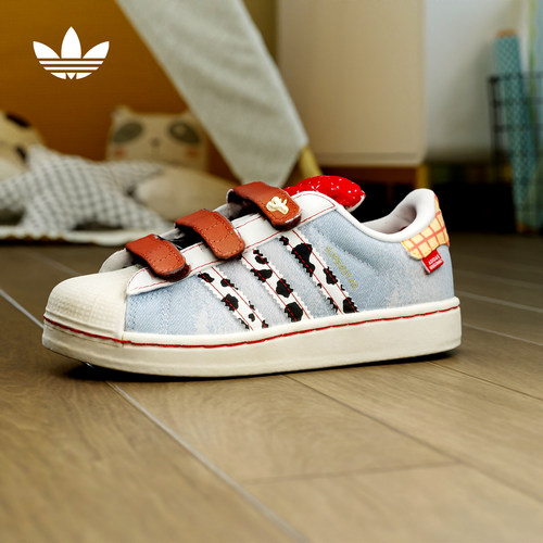 adidas阿迪达斯三叶草迪士尼联名贝壳头SUPERSTAR大小童鞋KK4471