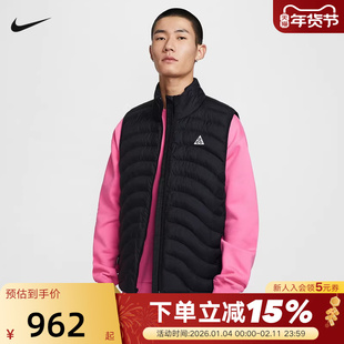 Nike耐克男子P棉马甲ACG Therma-FIT保暖排骨棉服夹克HV0606-010