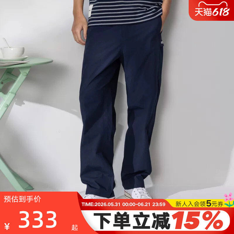 Converse匡威26夏男子运动裤直筒休闲裤宽松梭织长裤 MCJ790-695