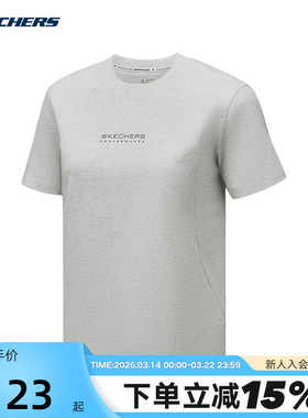 Skechers斯凯奇25夏女士舒适休闲透气圆领短袖T恤 P325W075/0248
