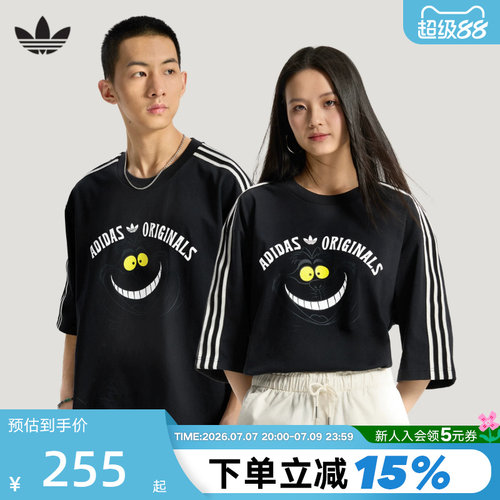 adidas三叶草阿迪达斯半袖2026夏迪士尼联名款运动短袖T恤 KX5312