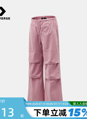 Converse匡威女款运动休闲长裤百搭潮流直筒裤工装裤 WCJ686-PCG