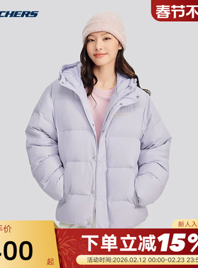 Skechers斯凯奇秋冬男女轻盈保暖梭织羽绒服外套 L324U154/04PG