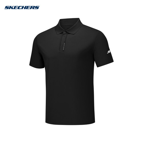 Skechers斯凯奇26夏季男士凉感针织运动短袖休闲POLO衫 P226M091