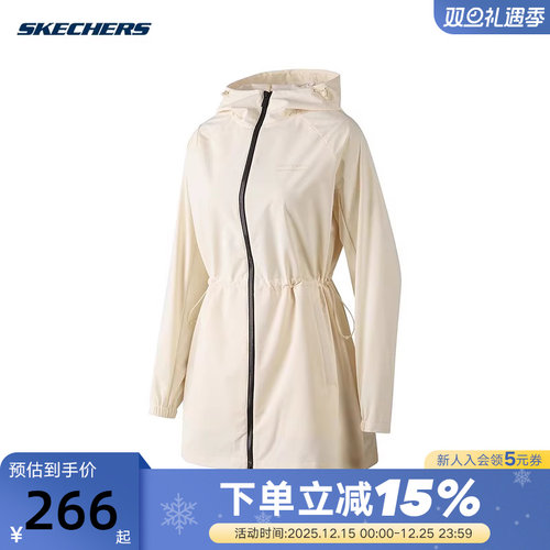 梭织外套Skechers时尚舒适
