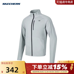 Skechers斯凯奇秋男士 028Q 百搭简约运动风梭织立领外套P424M214