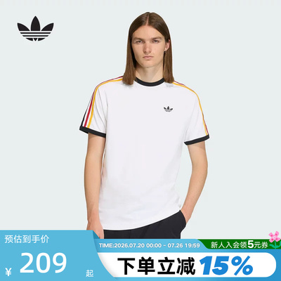adidas阿迪达斯三叶草上衣2026新款夏男运动棉质短袖T恤 KC8639