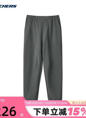 Skechers斯凯奇冬季男款长裤宽松运动休闲裤 L424M030/0091