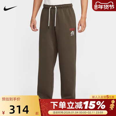 NIKE耐克男裤马年限定新年款加绒长裤宽松运动裤直筒裤IQ3820-212