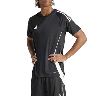 adidas阿迪达斯足球运动服男装春夏季透气短袖球衣T恤IJ7676