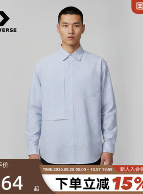 Converse匡威2026秋男女条纹长袖衬衣运动休闲百搭外套UCK061-BH0