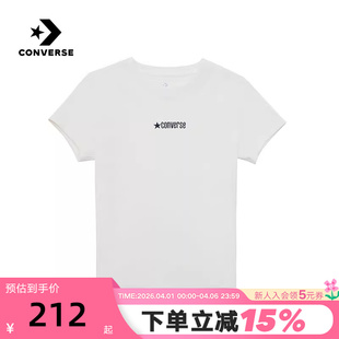 WCJ768 Converse匡威夏季 W2Y 女T恤 正肩修身 新品 凉感索罗娜短袖