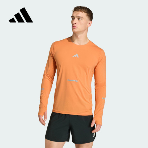 adidas阿迪达斯速干跑步健身衣2026春男ADI365舒爽长袖T恤 KA2441