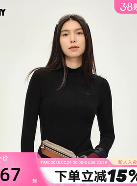 PONY1972秋冬新品女子保暖锁温防护长袖T恤243W2BT34