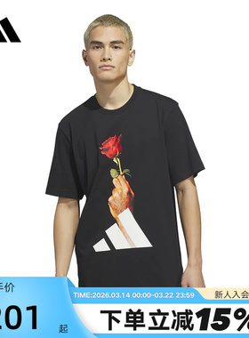 adidas阿迪达斯D-ROSE罗斯系列篮球印花半截袖春男短袖T恤 KS2044
