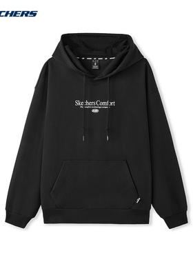 Skechers斯凯奇秋男连帽卫衣舒适宽松套头衫 L325M007/0018