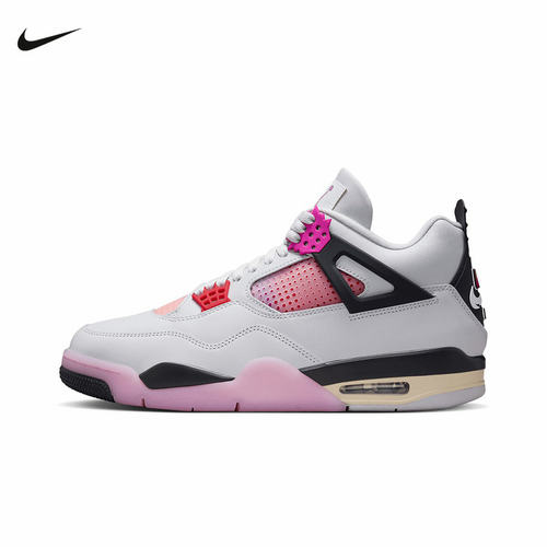 【预售】耐克AIR JORDAN 4 AJ4漫画白粉中帮复古篮球鞋JA1135-100