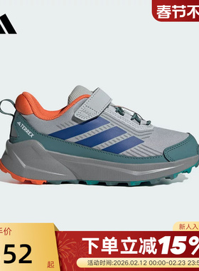 adidas阿迪达斯大小童女子魔术贴徒步鞋运动秋男户外登山鞋JS0500