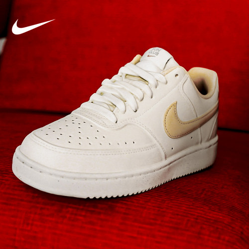 Nike耐克板鞋女鞋春秋新款COURT运动鞋低帮复古休闲鞋DH3158-103