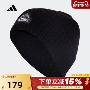 adidas阿迪达斯户外保暖包头帽子冬TERREX无檐便帽针织冷帽JM0463