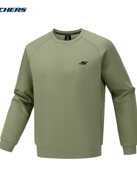 Skechers斯凯奇男士秋冬舒适运动套头衫针织卫衣 P126M007/01DR