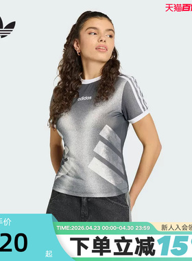 adidas阿迪达斯三叶草半截袖T恤夏女Adilenium 5.0短袖上衣KY5177