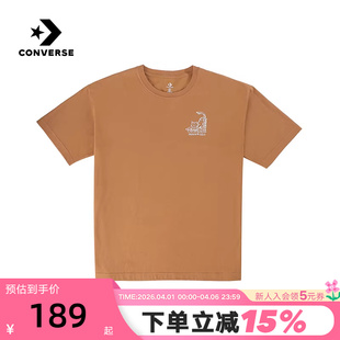 舒适凉感T恤 Converse匡威夏季 男款 趣味猫咪图案短袖 J7D MCH619