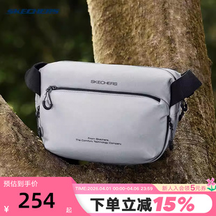 P325U008 01MZ 简约百搭休闲单肩斜挎包 Skechers斯凯奇男女同款