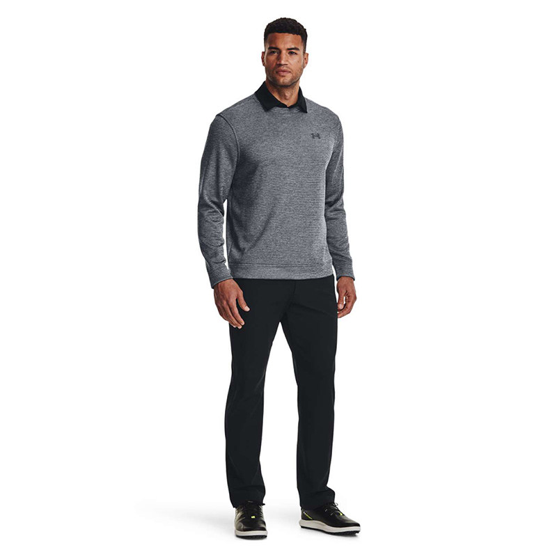 UA UNDER ARMOUR KNITTED PULLOVER FALL|WINTER STORM MENS FLEECE CREW NECK GOLF SPORTS SWEATSHIRT 1373675