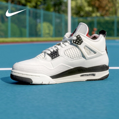 【大码】耐克男鞋Air Jordan 4 AJ4中帮复古篮球鞋IM4002-100