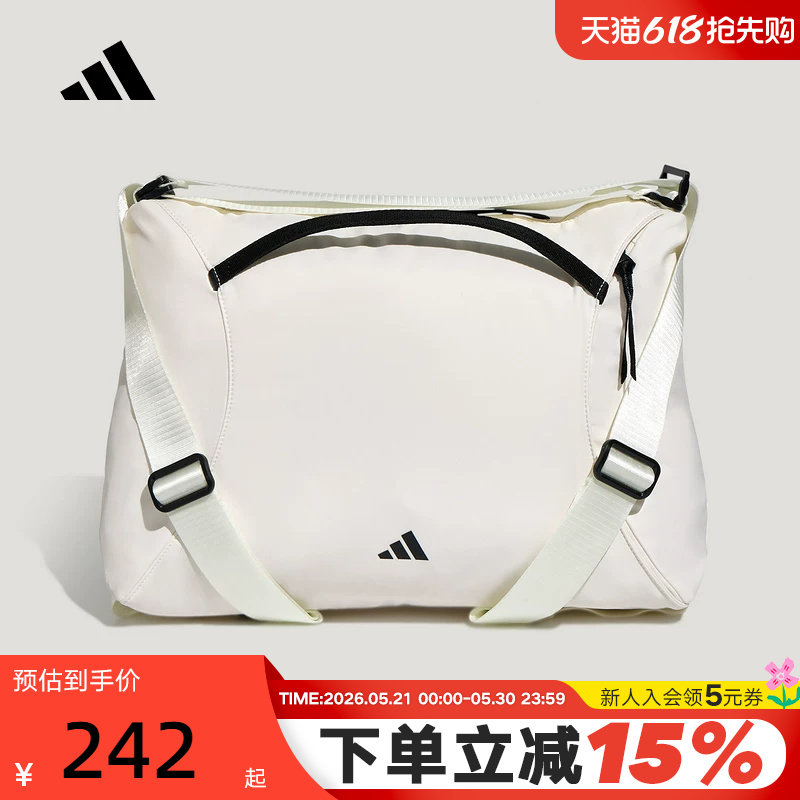 adidas阿迪达斯单肩包健身通勤手提包2026春女双肩背包 K