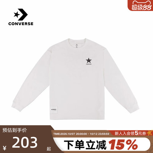 Converse匡威2026秋男女同款长袖T恤运动休闲套头衫 UCK060-W2Y