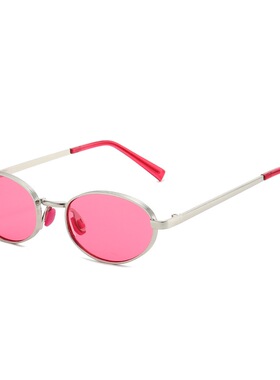 夏日多巴胺潮人粉色绿色紫色墨镜2026新款嘻哈网红防紫外线太阳镜