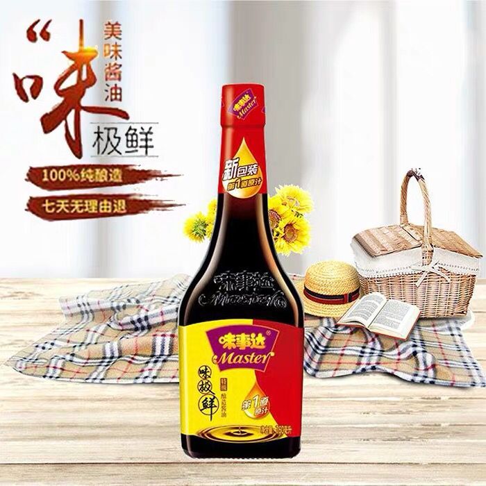 味事达凉拌菜玻璃酿造酱油