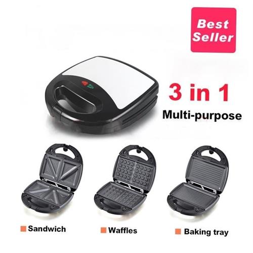 3 in 1 bread breakfast Machine Panino Toaster Sandwich Maker