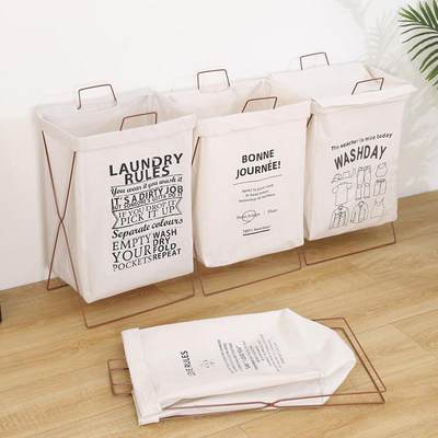 folding large size dirty clothes fabric basket laundry box