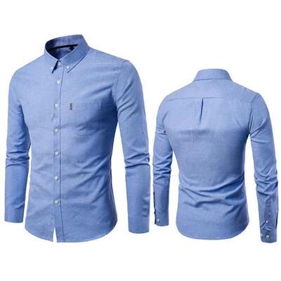 2024衬衫Men s Shirts Korean men slim long sleeve dress Shirt