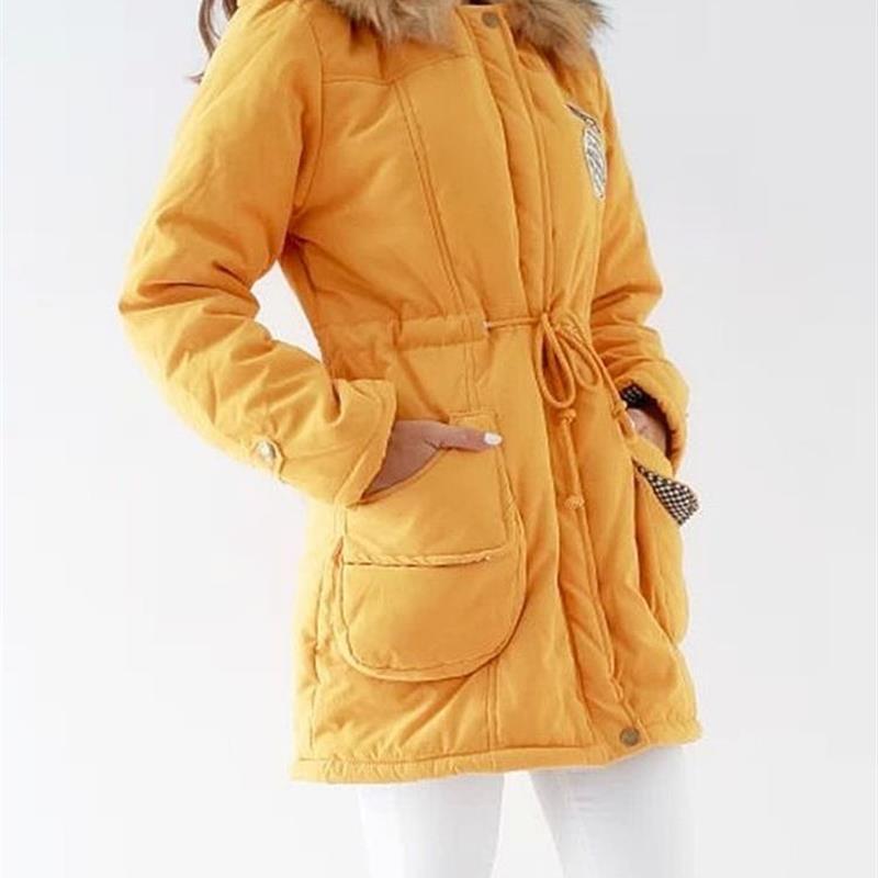 Hooded Winter Jacket Women Fashion Warm Coats Ladies Tops女