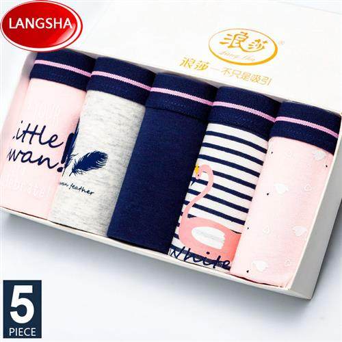 5Pcs/lot Cotton Panties Women Underwear Breathable Seamless
